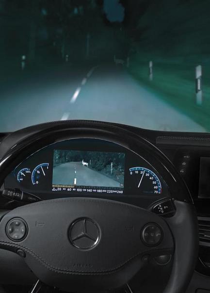 Das Night Vision System erzeugt ein detailreiches Bild